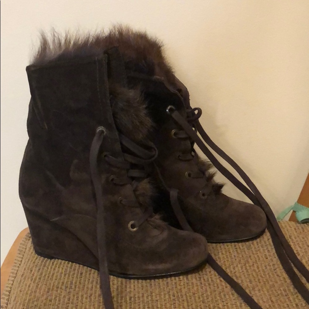 Stuart Weitzman wedge boots
